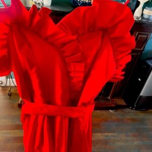 Cha chez vintage dress 9/10 prom pinup classy ruffle satin look